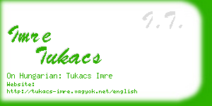 imre tukacs business card